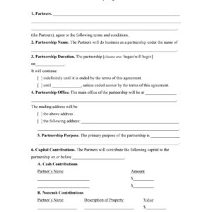 Partnership Agreement