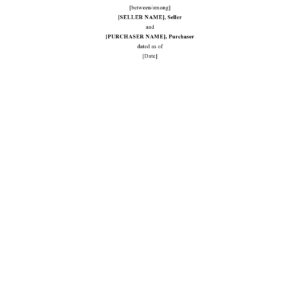 Purchase and Sale Agreement — Commercial Real Estate, Pro-Purchaser Short Form (Florida)